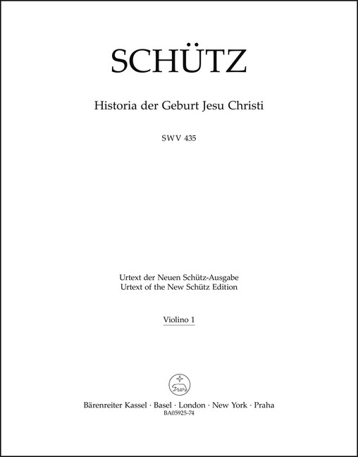 Historia der Geburt Jesu Christi - Violine 1
