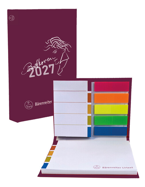 Haftnotizset mit Filmmarkerset - Beethoven 2027
