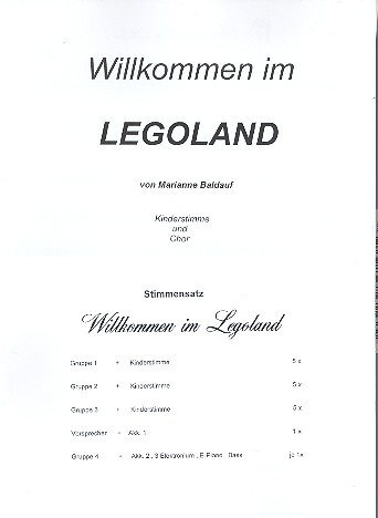 Willkommen im Legoland für Kinderchor