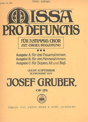 Missa pro defunctis op.179