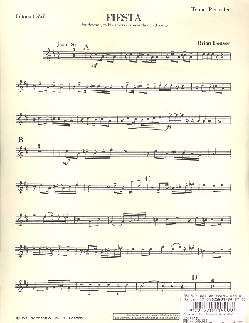 Fiesta for 3 recorders (SAT)