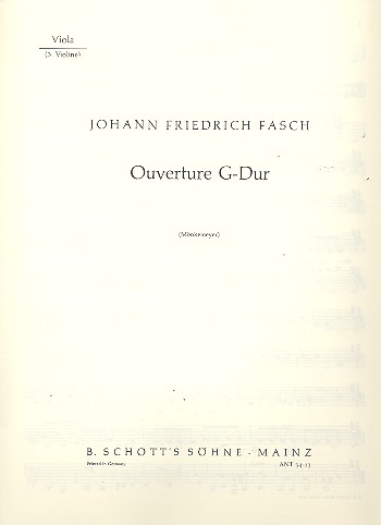 Ouvertüre G-Dur