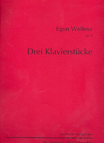 3 Klavierstücke op.9