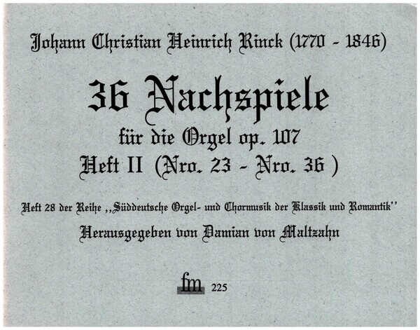 36 Nachspiele op.107 Band 2 (Nr.23-36)