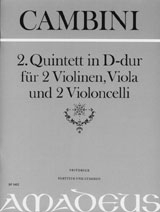 Quintett D-Dur Nr.2 für 2 Violinen,