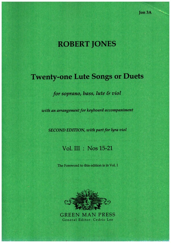 21 lute-songs or duets vol.3 (no.15-21)
