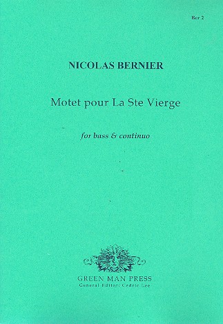 Motet pour la St. Vierge for bass