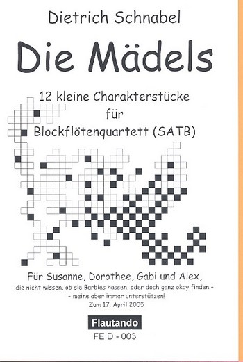 Die Mädels für 4 Blockflöten (SATB)