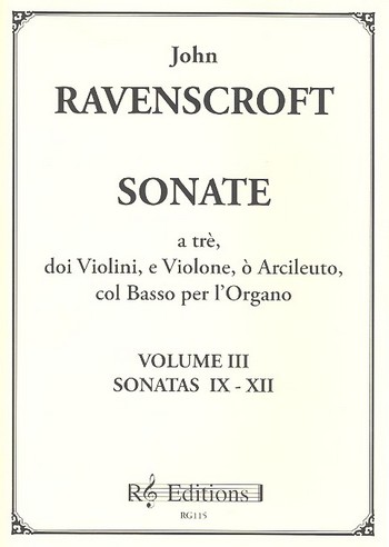 Sonate a tre vol.3 (no.9-12) per