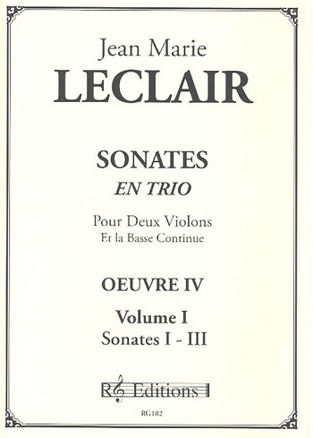 Sonates en trio op.4 vol.1