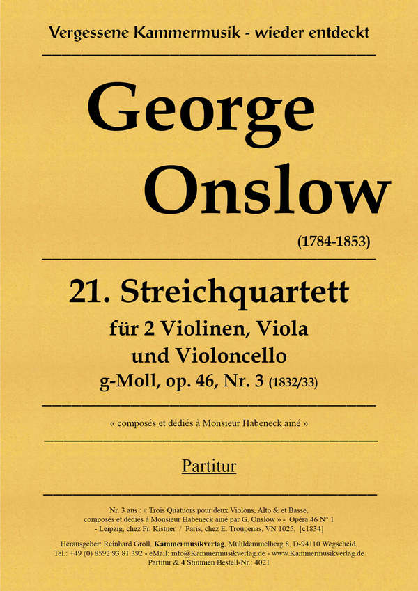 Streichquartett g-Moll op.46,3