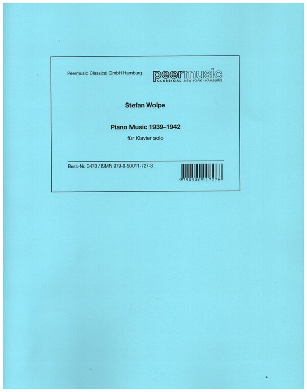 Piano Music 1939-1942