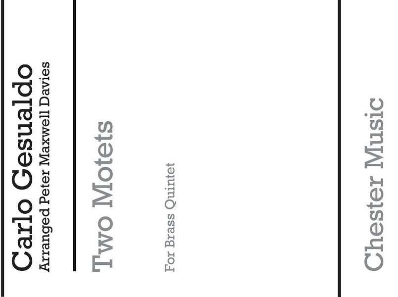 2 Motets for 2 trumpets, horn,