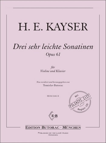 3 sehr leichte Sonatinen op. 61 (+CD)
