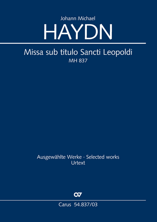 Missa sub Titulo Sancti Leopoldi MH837