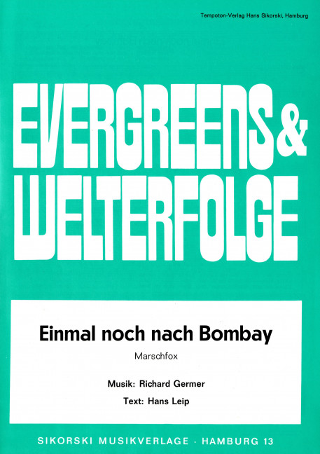 Einmal noch nach Bombay: Einzelausgabe