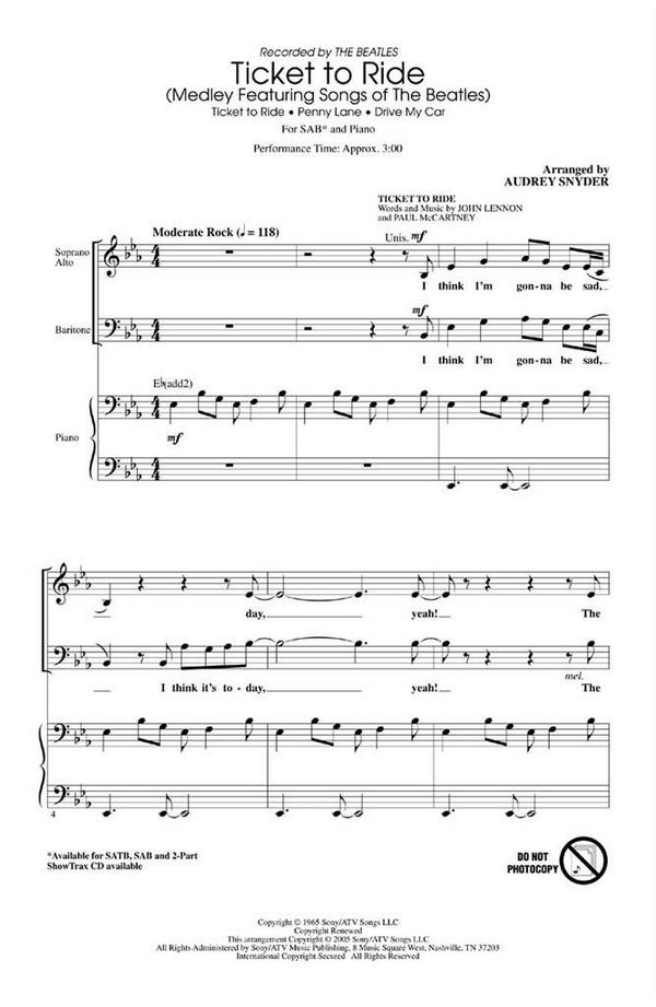 Ticket to Ride Medley for