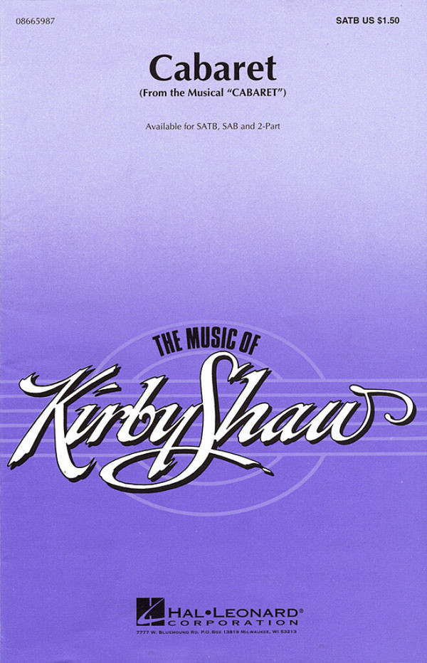 Cabaret for mixed chorus (SATB)