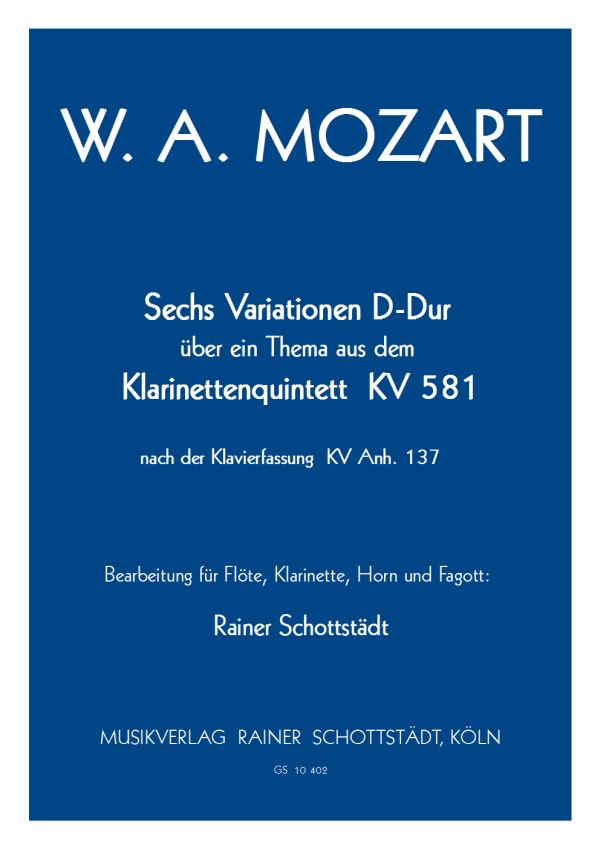 6 Variationen D-Dur über ein