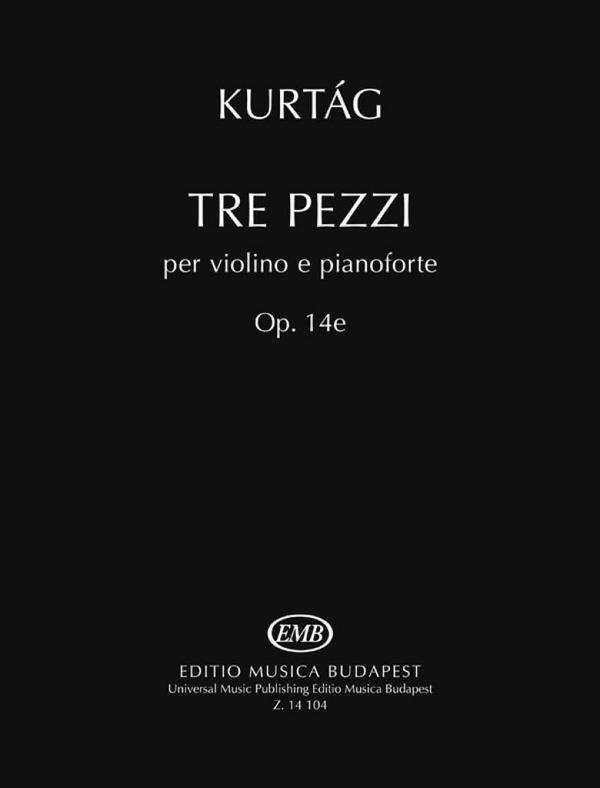 3 Pezzi op.14e für Violine