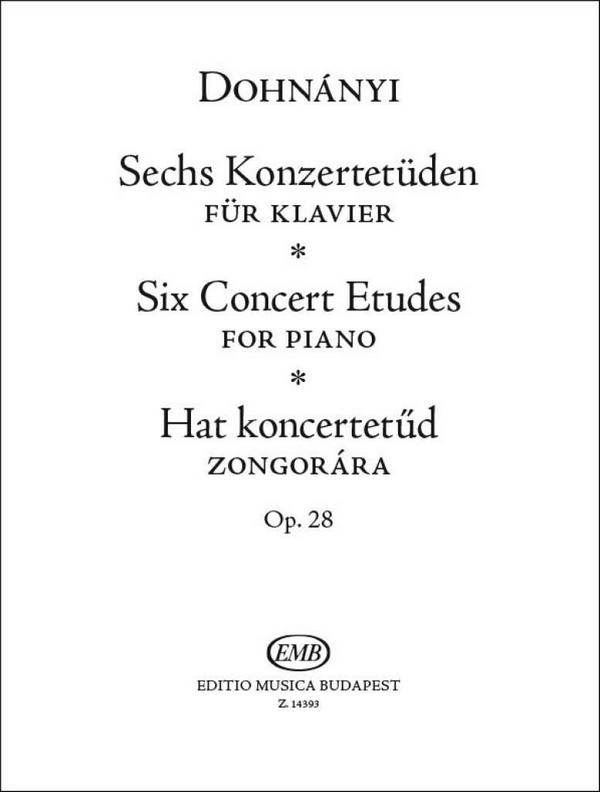 6 Konzertetüden op.28