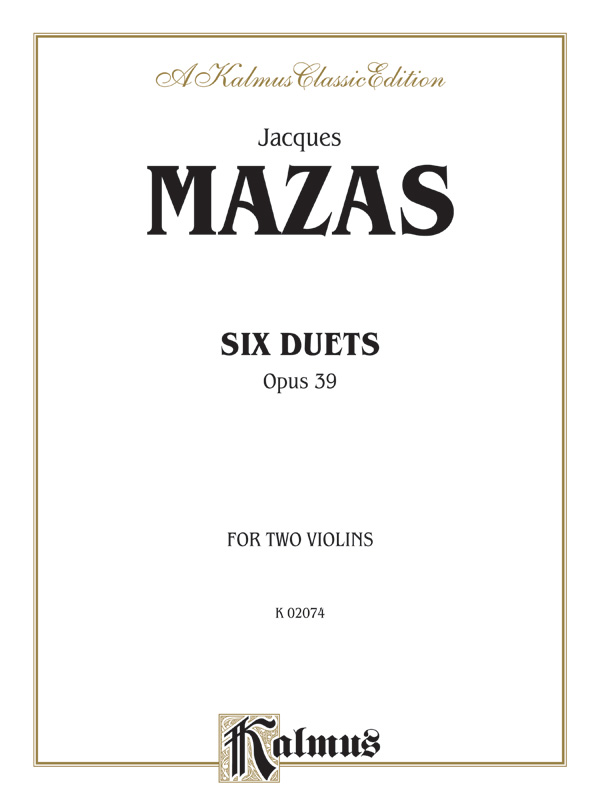 6 duets op.39 for 2 violins