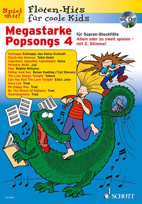 Megastarke Popsongs Band 4 (+CD)