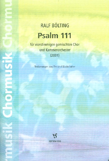 Psalm 111 für gem Chor und
