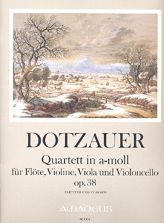 Quartett a-Moll op.38 für Flöte, Violine,