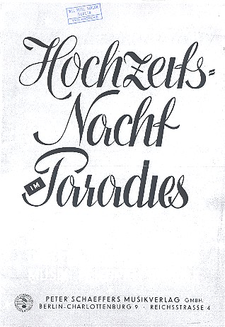 Hochzeitsnacht im Paradies