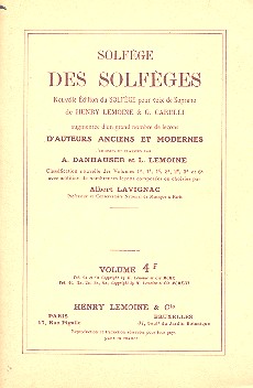 Solfege des Solfeges vol.4F pour