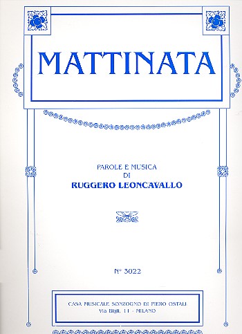 Mattinata für Gesang (hoch) und Klavier (it)