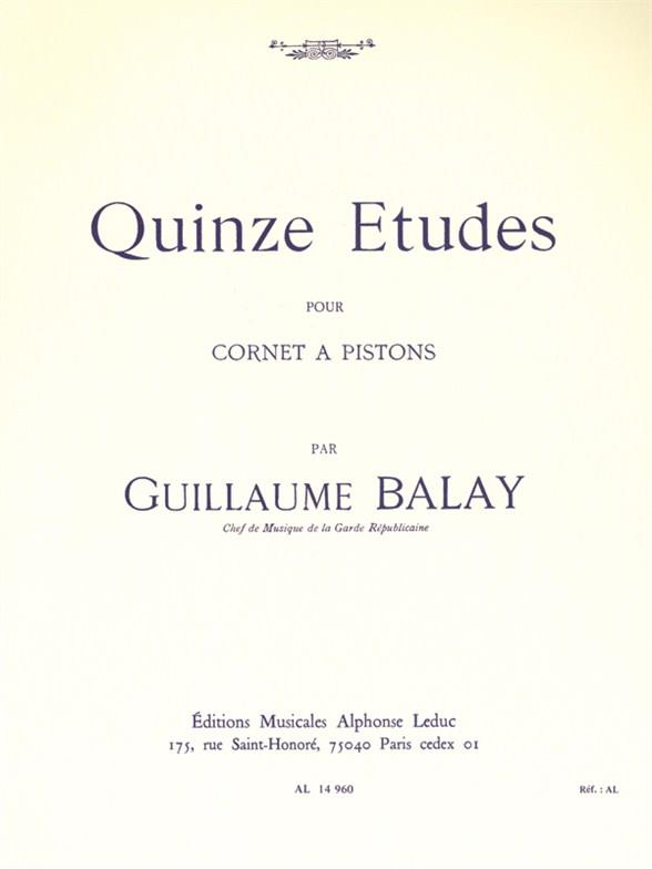 15 études pour cornet a pistons