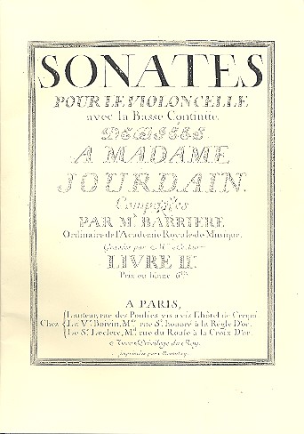 Sonates pour le violoncelle avec la basse continue vol.2