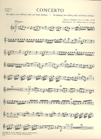 Konzert C-Dur für Fagott, 2 Violinen,