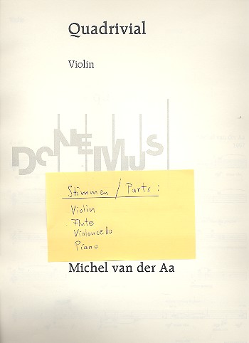 Quadrivial für Flöte, Violine,