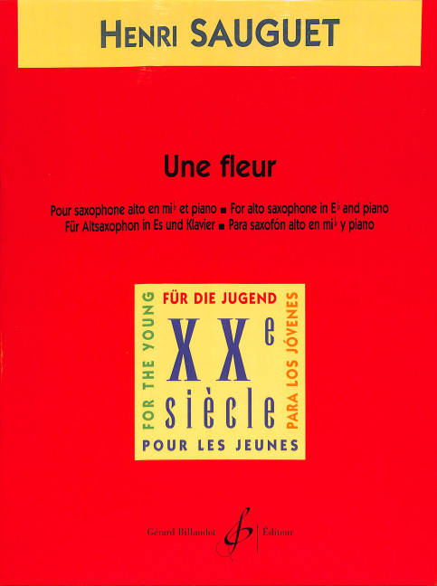 Une Fleur pour saxophone