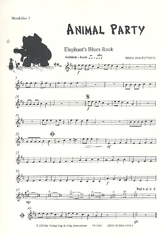 Animal Party für Zupforchester