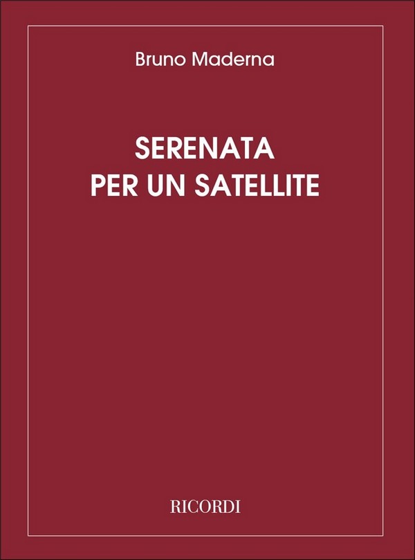 Serenata per un satellite