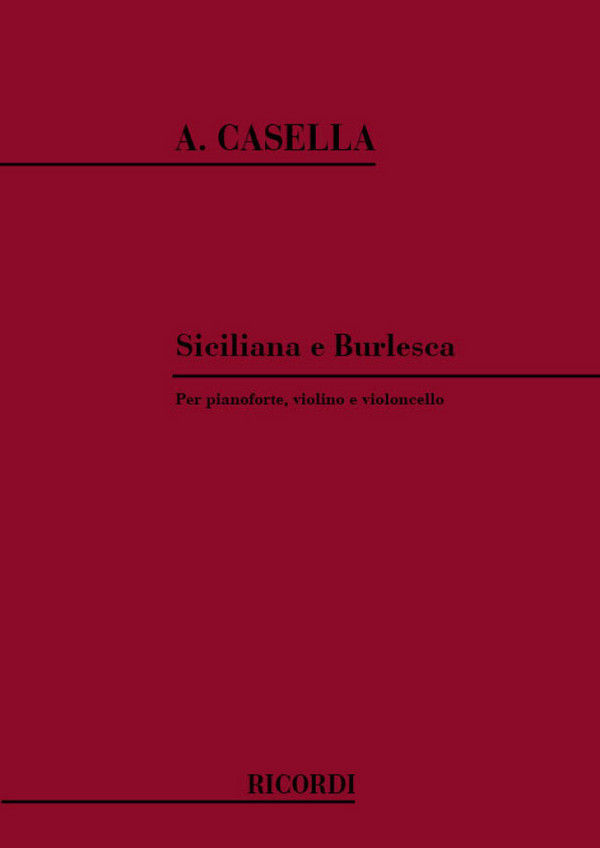 Siciliana e Burlesca per pianoforte,