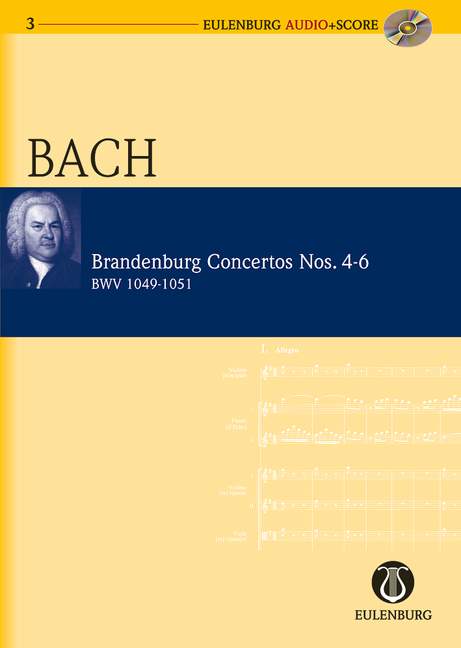 Brandenburgische Konzerte Nr.4-6 BWV1049-1051 (+CD)