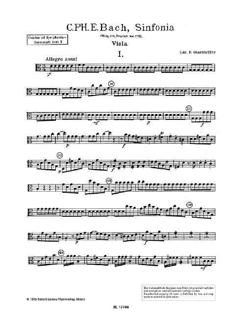 Sinfonia Wq174