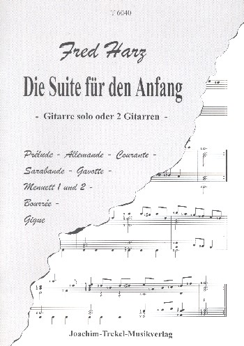 Die Suite für den Anfang für 1-2 Gitarren