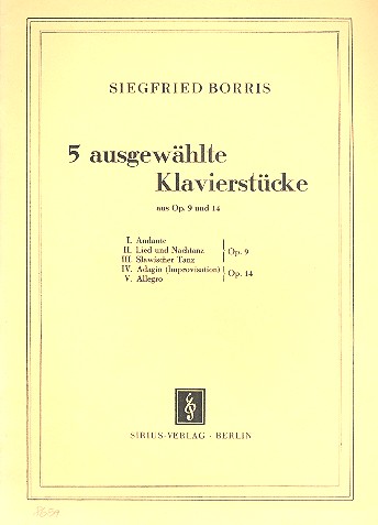 5 ausgewählte Klavierstücke