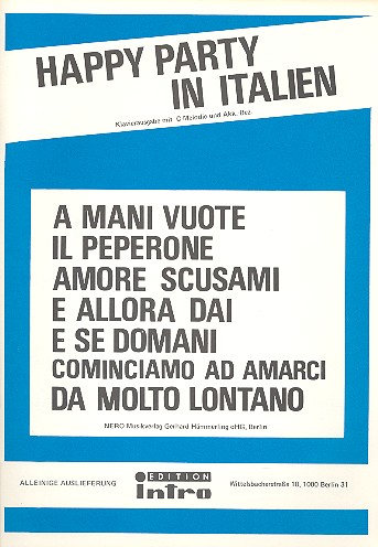 Happy Party in Italien:
