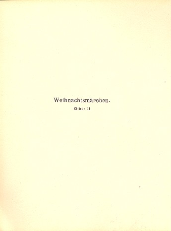 Weihnachtsmärchen für 2 Zithern