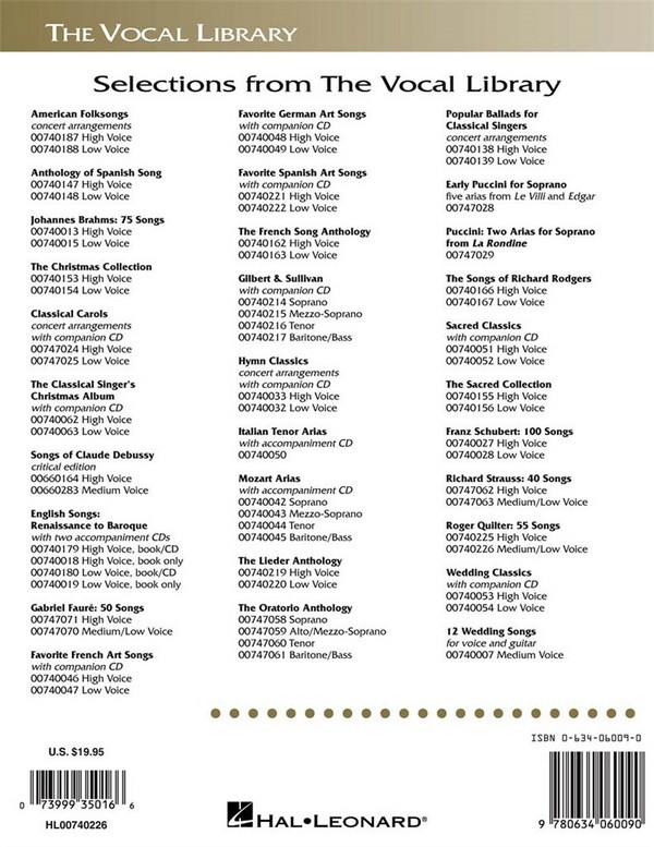 55 Songs for low voice and piano