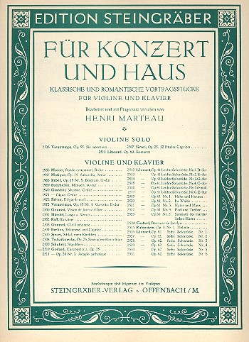 Canzonetta a-Moll aus dem Violinkonzert op.35