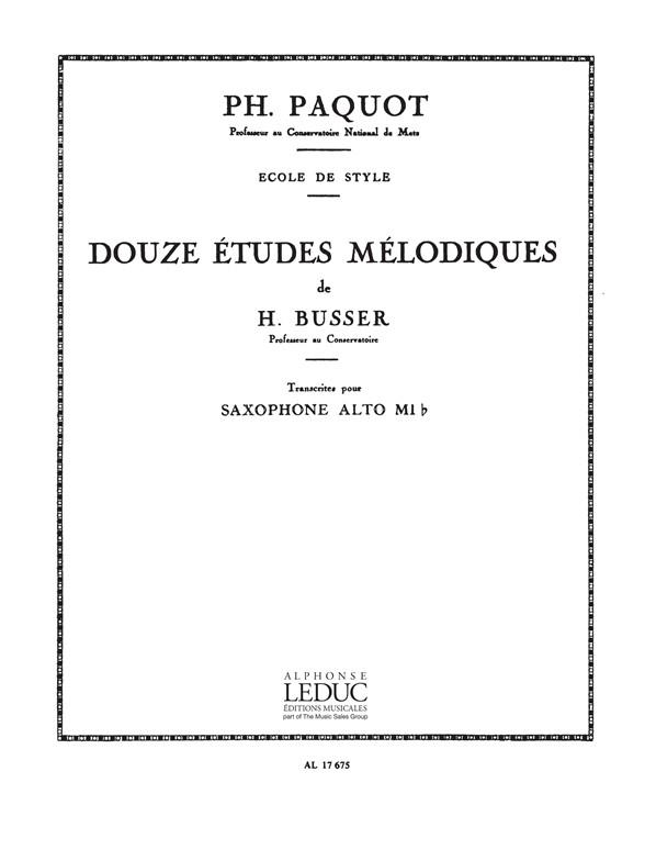 12 Etudes melodiques