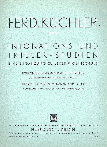 Intonations- und Triller-Studien op.13